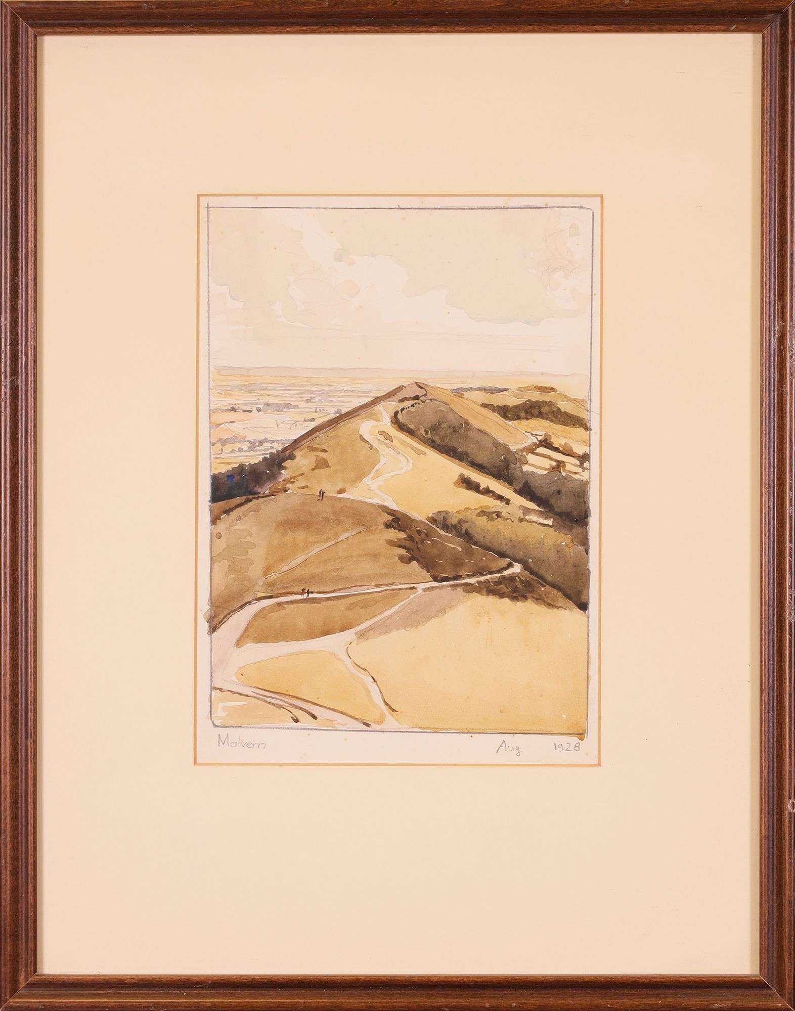 Artwork by Martin Hutchinson, Wallingford Town Hall; Near Thorney; Malvern, Made of Watercolour on paper