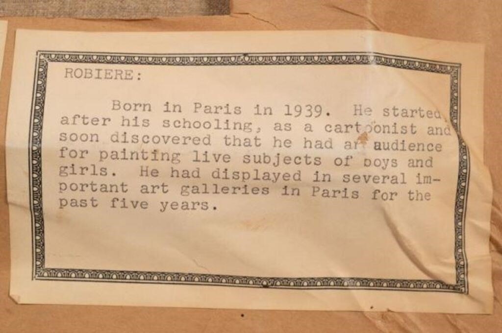 Artwork by Marc Robierre, Small Portrait Painting of a Boy by Marc Robierre, Made of Oil on canvas