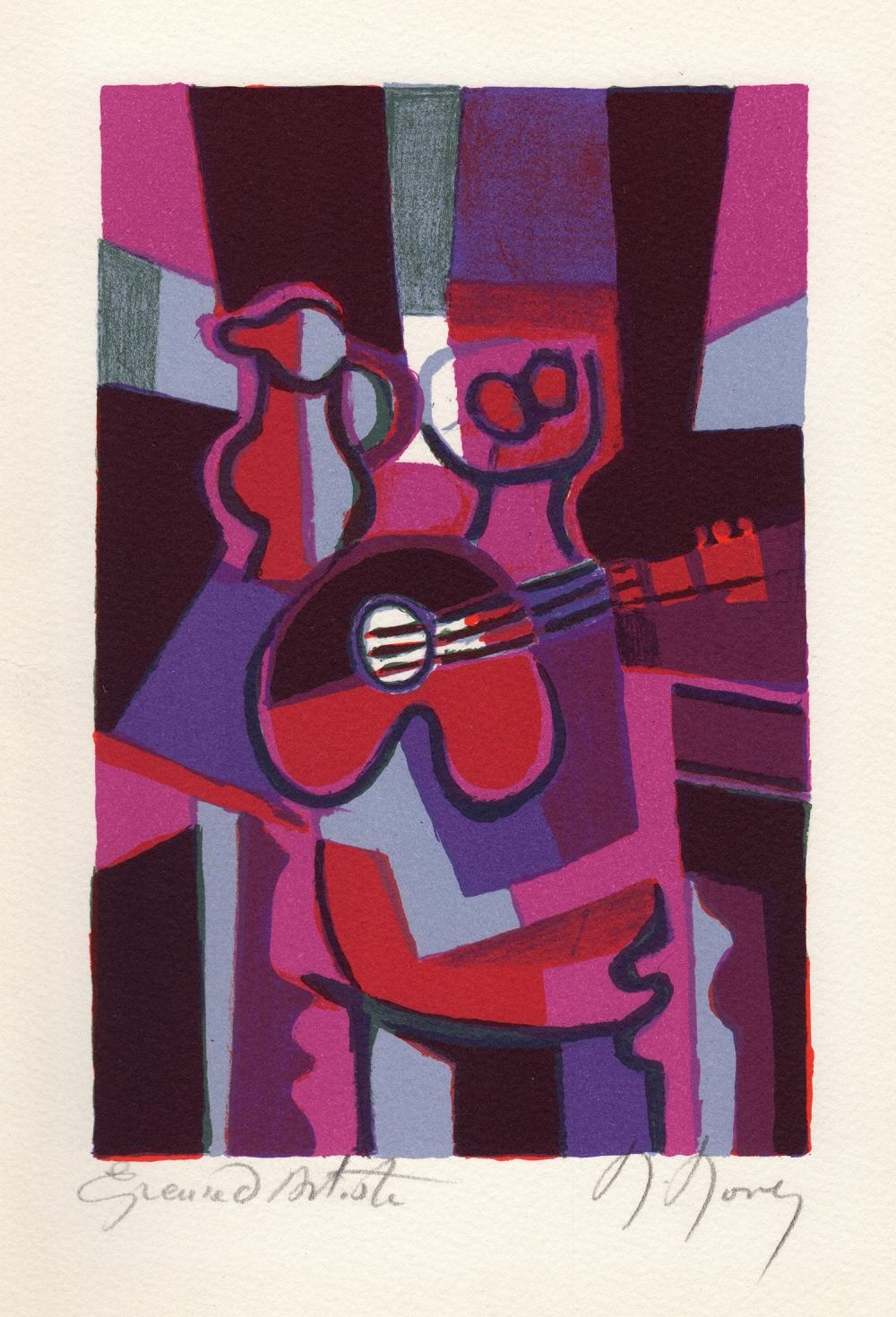 Marcel Mouly | Marcel Mouly Hand signed Lithograph Nature Morte Artist ...