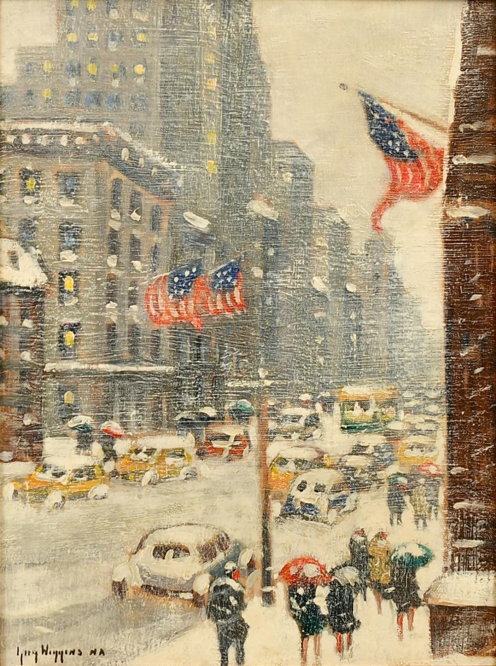 Guy Carleton Wiggins | Fifth Avenue Blizzard | MutualArt