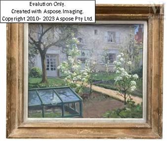 Jardin fleuri à Auffargis - Etienne Auguste Krier