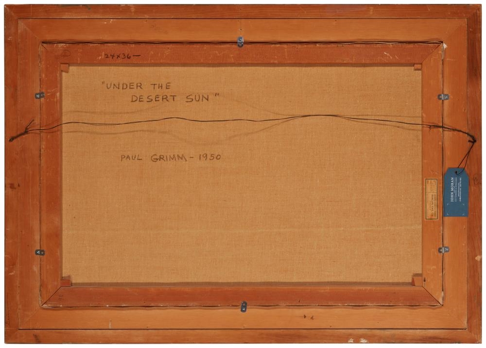Artwork by Paul Grimm, Under the Desert Sun, Made of Oil on canvas