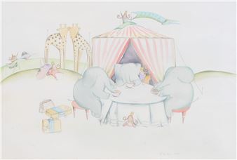 Babar the Elephant Illustration - K. Harlow