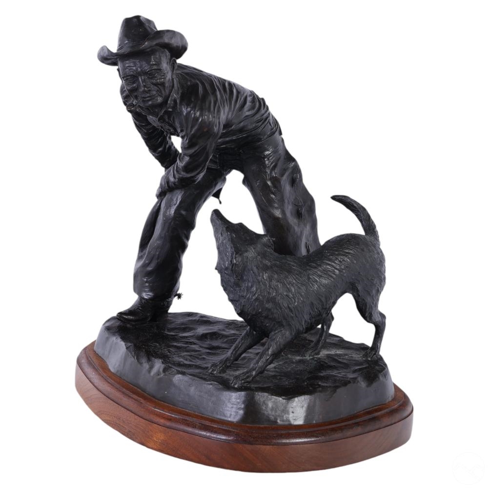 Duke Sundt | Cowboy pottery Dog Sculpture (1977) | MutualArt