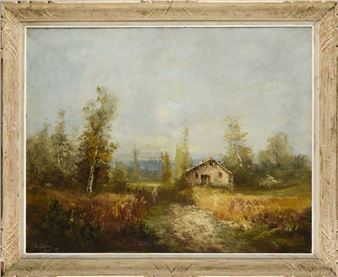Cottage landscape - A. Godchaux