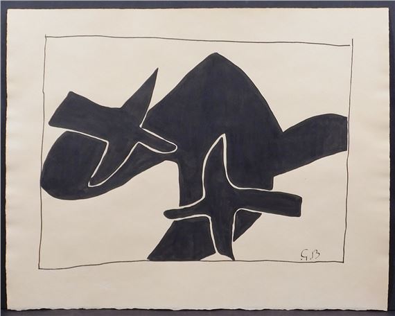 Georges Braque | Les Oiseaux Noirs (Circa 1950s) | MutualArt