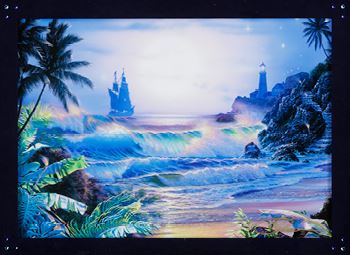 ジグソーパズル CHRISTIAN RIESE LASSEN Crystal Waters NEW Christian Riese Lassen Round 24” Jigsaw Puzzle 750 Pc