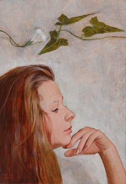 Artwork by Oyama Tomio, Woman, Made of Tempera on board