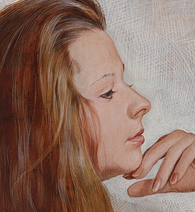 Artwork by Oyama Tomio, Woman, Made of Tempera on board