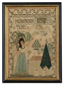 'The Towering Ladies of Lebanon' Needlework Sampler - Eleanor Keiser