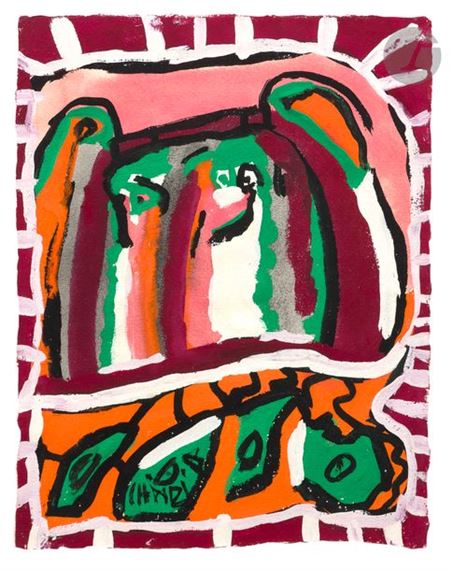 Composition by Chaibia Tallal, circa 1965