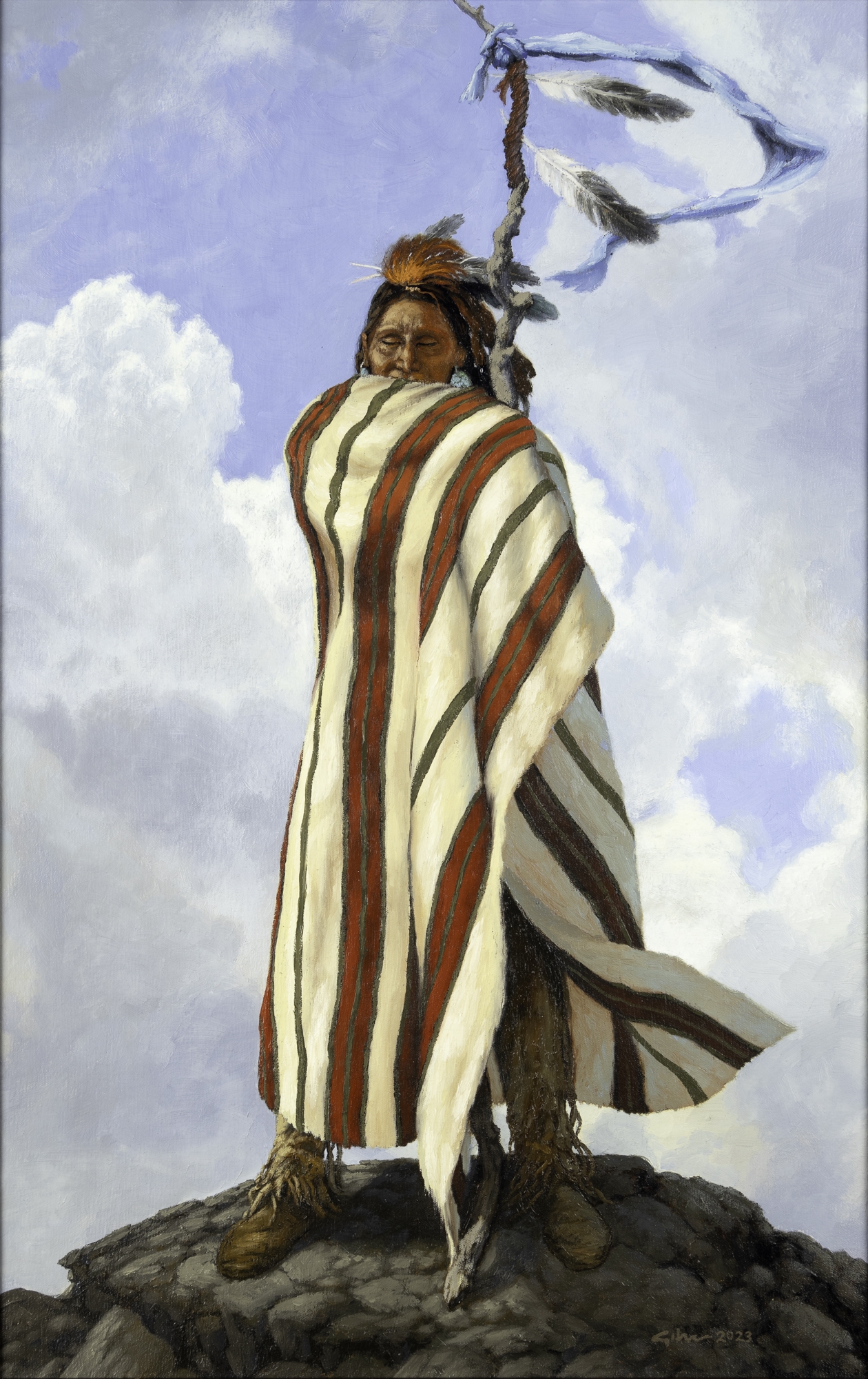 Artwork by Bradley W. Giles, The Rain Maker, Made of oil on canvas