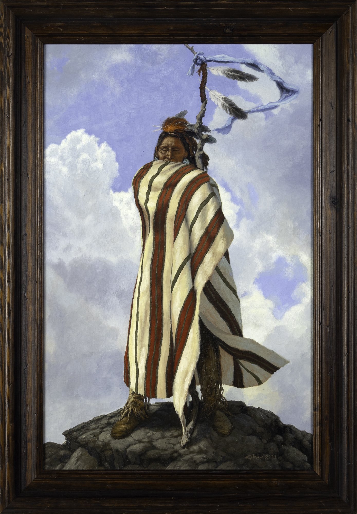 Artwork by Bradley W. Giles, The Rain Maker, Made of oil on canvas