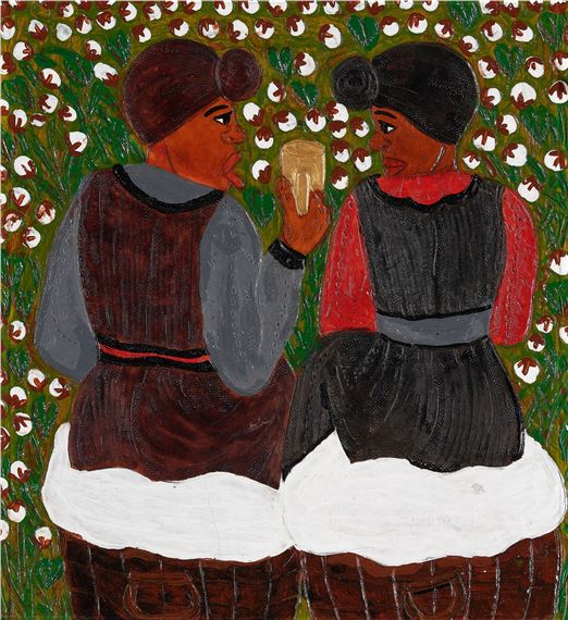 Untitled (Friends Drinking) by Winfred Rembert, circa 2011-2015