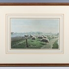 Artwork by Pieter Louis Hoedt, Changing Pastures, Made of watercolour