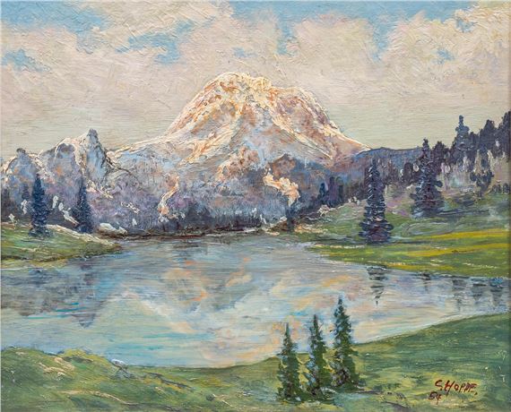 Mountain Lake by Carl Thomas Hoppe, 1954