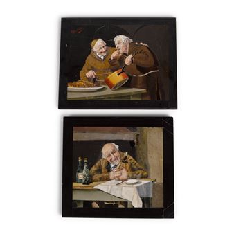 An Italian Pietre Dure Plaque - L. Mecheri