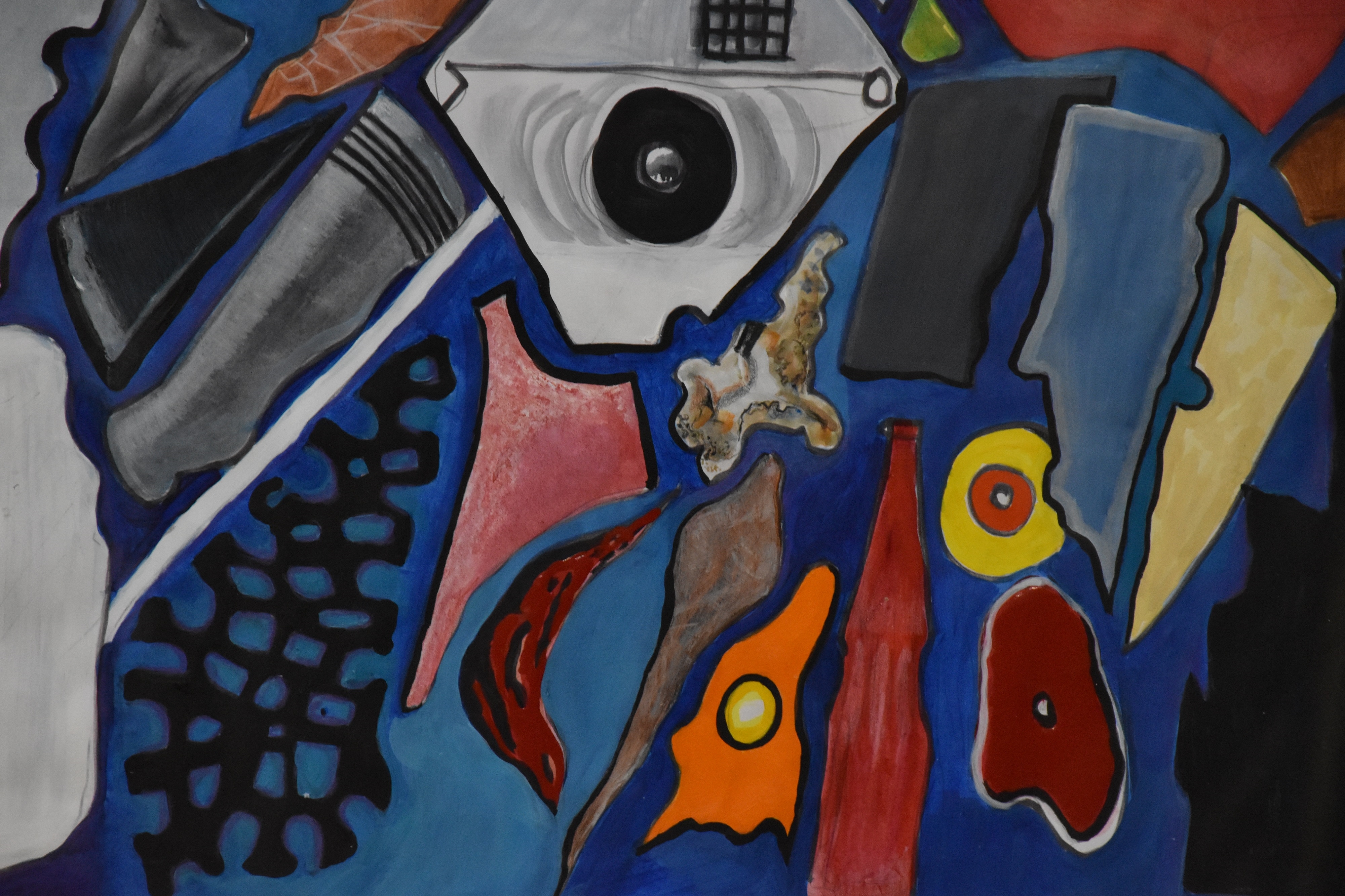 Artwork by Elizabeth Lloyd, Melange; Sea Change, Made of acrylic