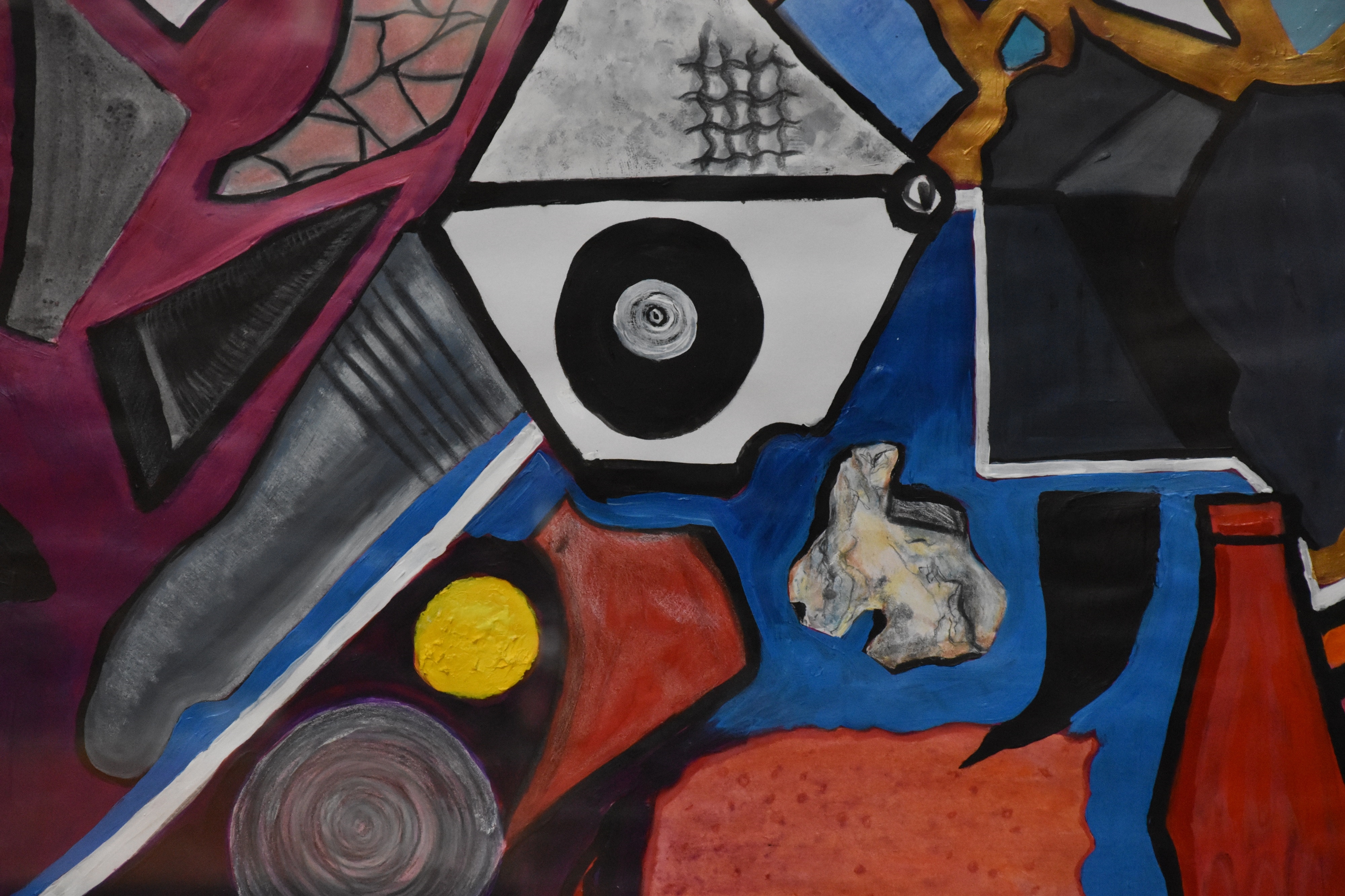 Artwork by Elizabeth Lloyd, Melange; Sea Change, Made of acrylic