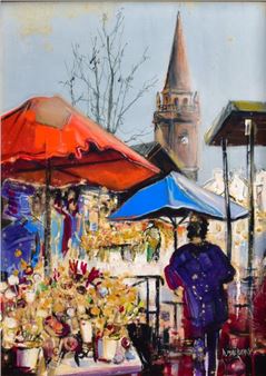 - "Le marché de Ploemeur" - Denis Malbeaux