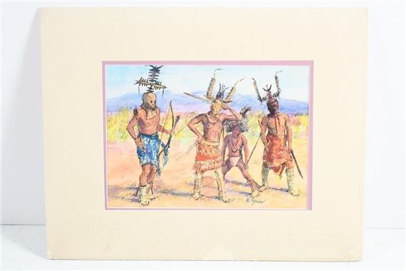 Mia Tschampel | MIA TSCHAMPEL NATIVE AMERICAN W/C | MutualArt