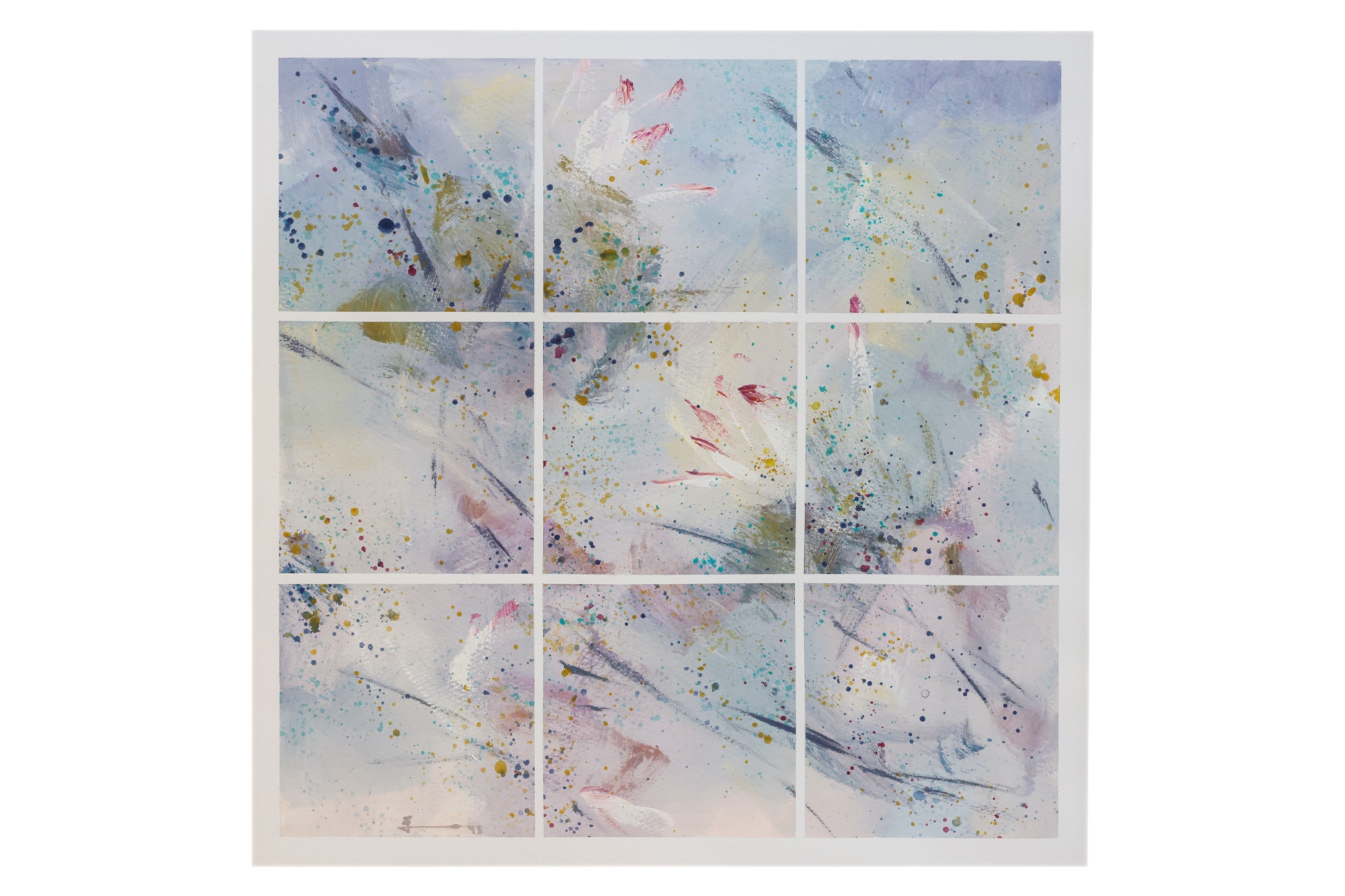 Artwork by Oh Chai Hoo, PAINTING LOTUS POND, Made of Ink and colour on paper