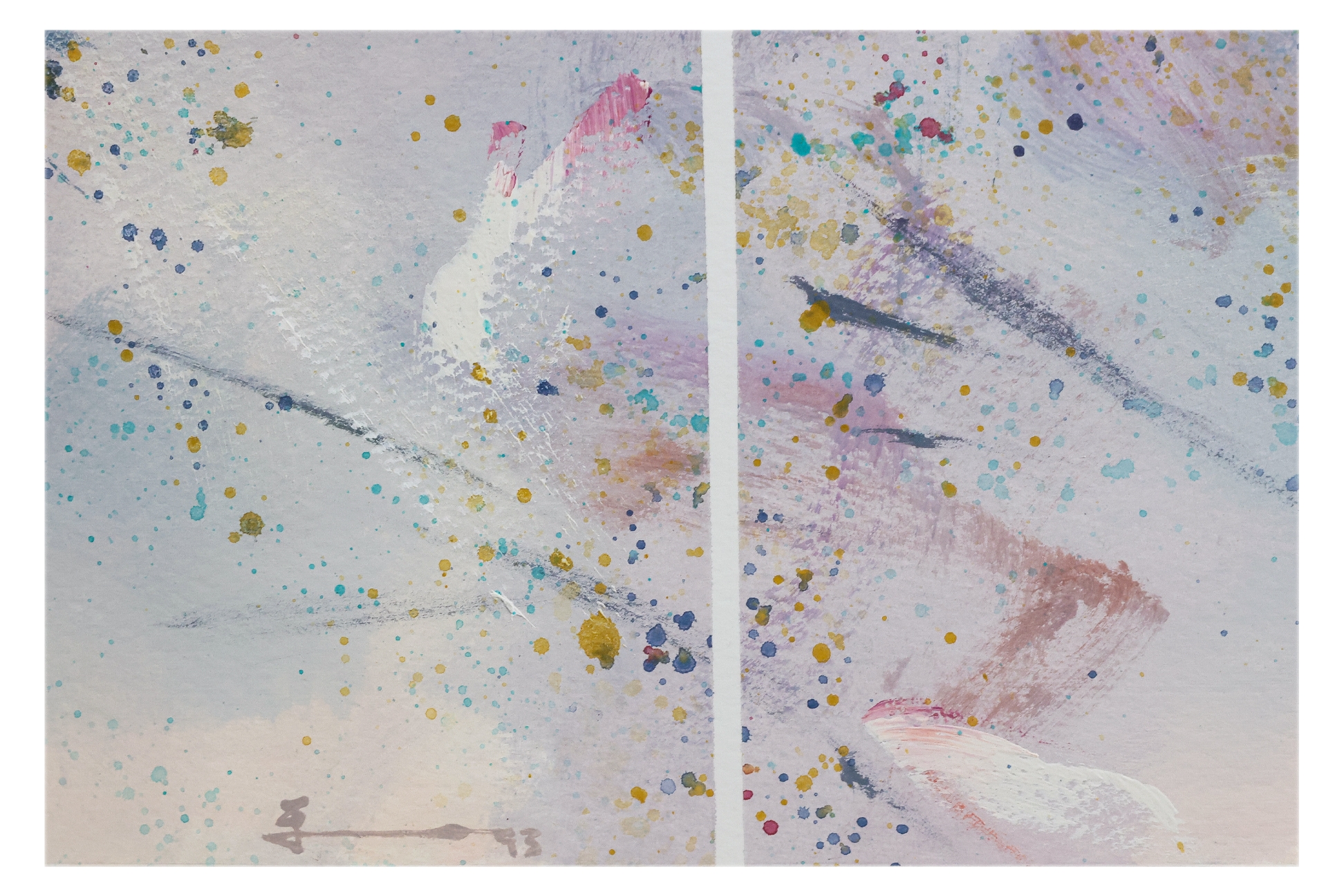 Artwork by Oh Chai Hoo, PAINTING LOTUS POND, Made of Ink and colour on paper