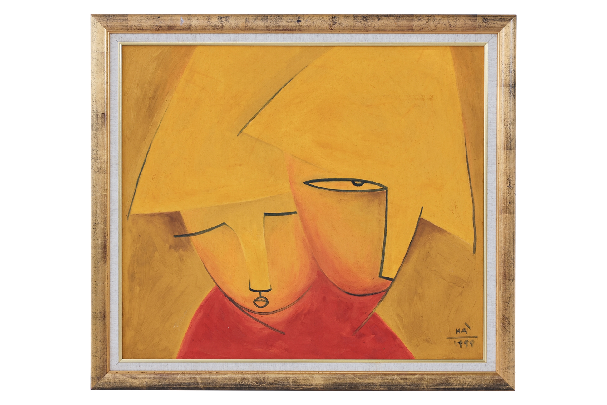 Artwork by Ha Tri Hieu, FACES, Made of Oil on canvas