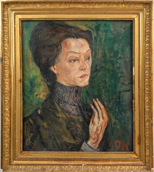 Oskar Kokoschka | Portrait of a lady. Oil on canvas | MutualArt