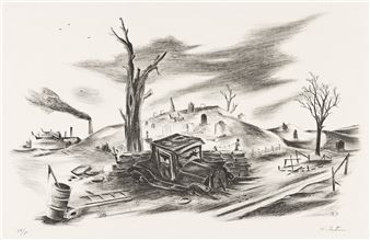 Landscape with Car - Karl Fortress