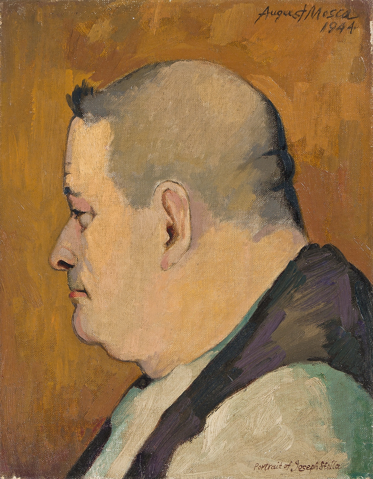 August Mosca | Portrait of Joseph Stella (1944) | MutualArt