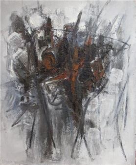 Huile sur toile, signée et datée 59 en bas à gauche - Roger Terry Barr