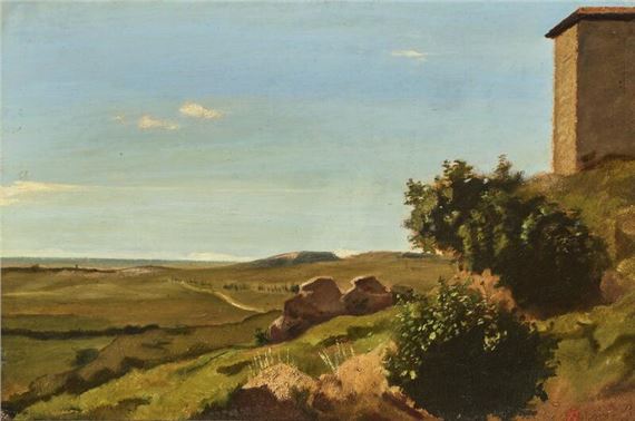 Italian landscape by Jørgen Roed, circa 1838