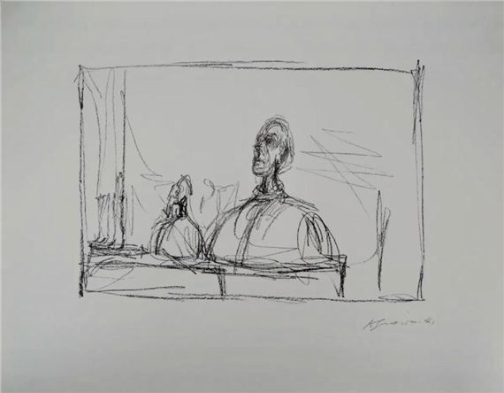Photographie, Le peintre et son modèle, Paris, 1956 / 15 x