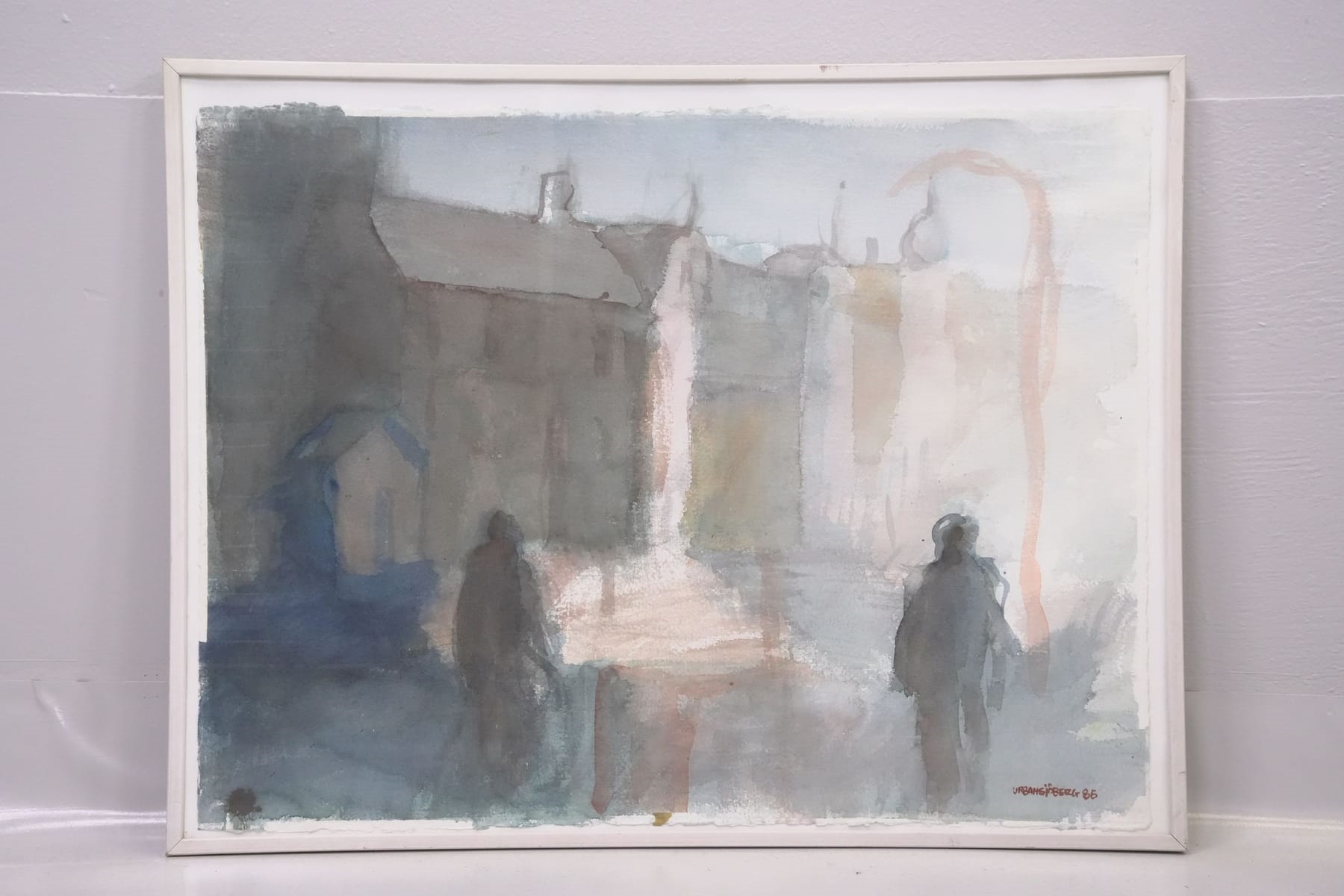 Artwork by Urban Sjöberg, Stadsmotiv, Made of watercolor