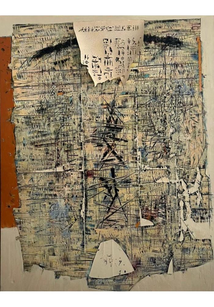 Artwork by Stoian Donev, TITLE : COMPOSITION, Made of OIL ON CANVAS