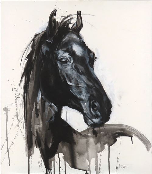 Pohľad arabského koňa by Lucie Filimonova, 2019