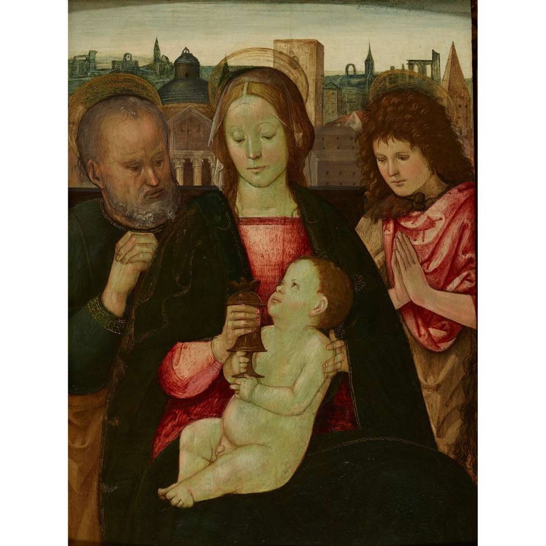 Bernardino Pinturicchio | THE MADONNA AND CHILD WITH SAINTS JOSEPH AND ...