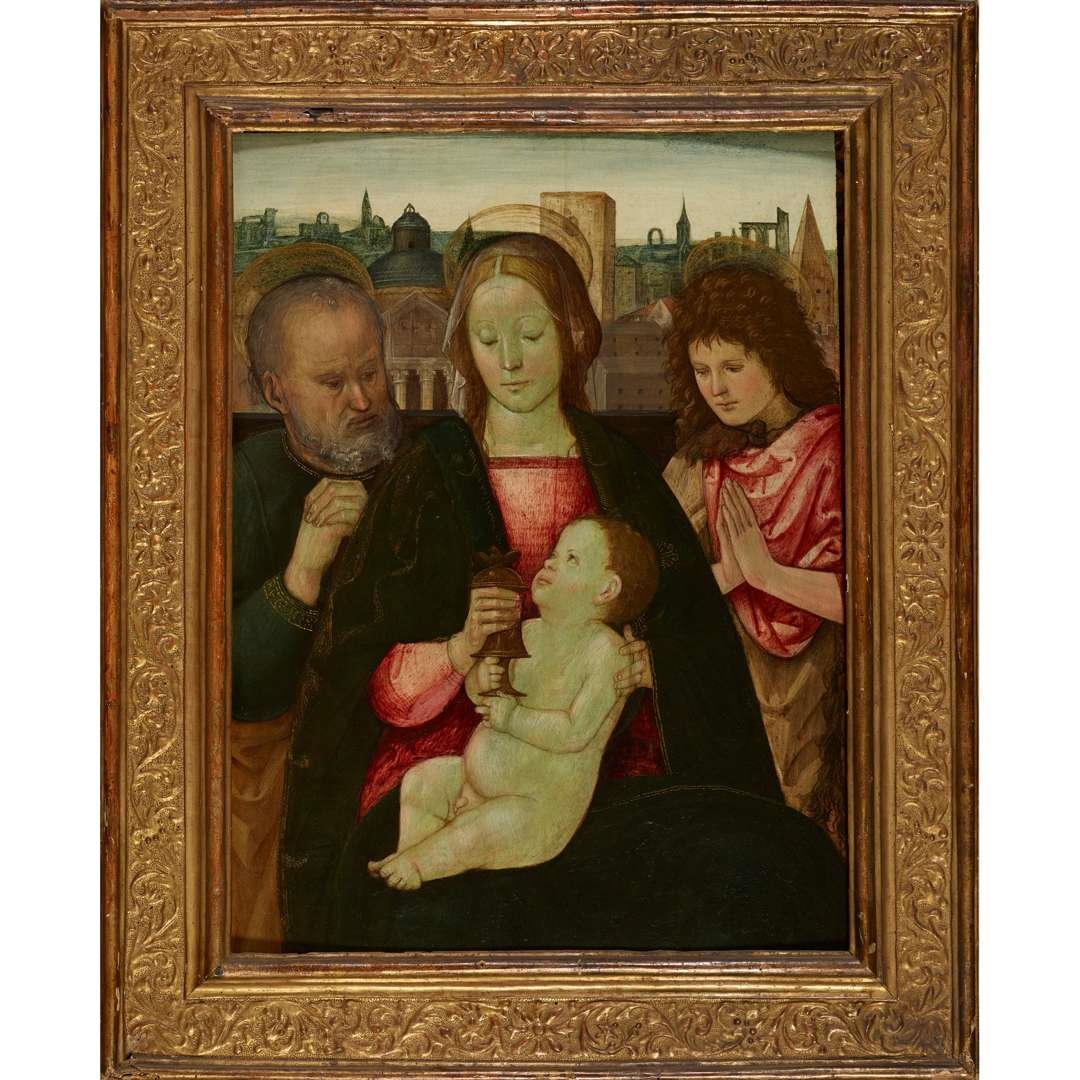 Bernardino Pinturicchio | THE MADONNA AND CHILD WITH SAINTS JOSEPH AND ...