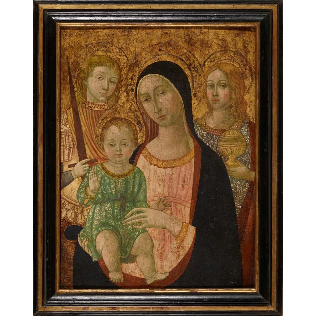 Matteo di Giovanni | THE MADONNA AND CHILD WITH SAINTS MICHAEL, MARY ...
