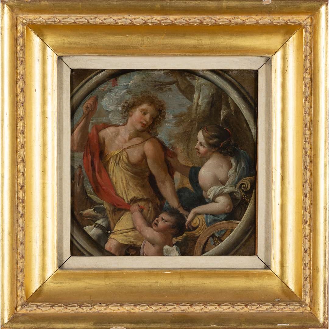 Artwork by Charles Poerson, A PAIR OF ALLEGORIES, Made of oil on copper