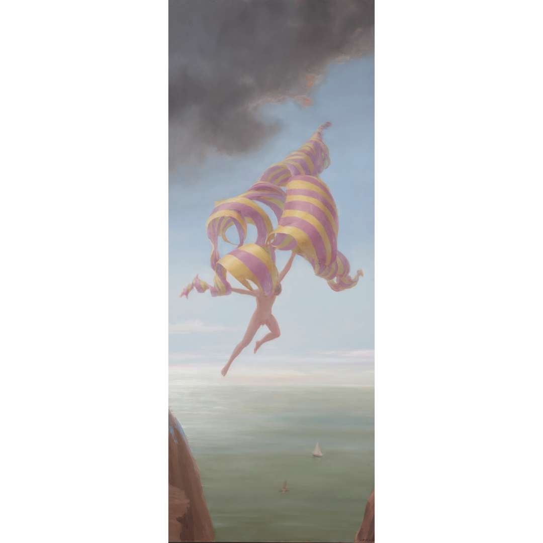 Artwork by Harry Holland, MYTHOLOGICAL FRIEZE (DANAË; GANYMEDE; IO; PROMETHEUS & ATALANTA; DIANA & ACTAEON; ICARUS; DAPHNE; THESEUS & ARIADNE) - COMMISSION FOR BERNARD & MIRABEL KELLY, 2002, Made of oil on panel