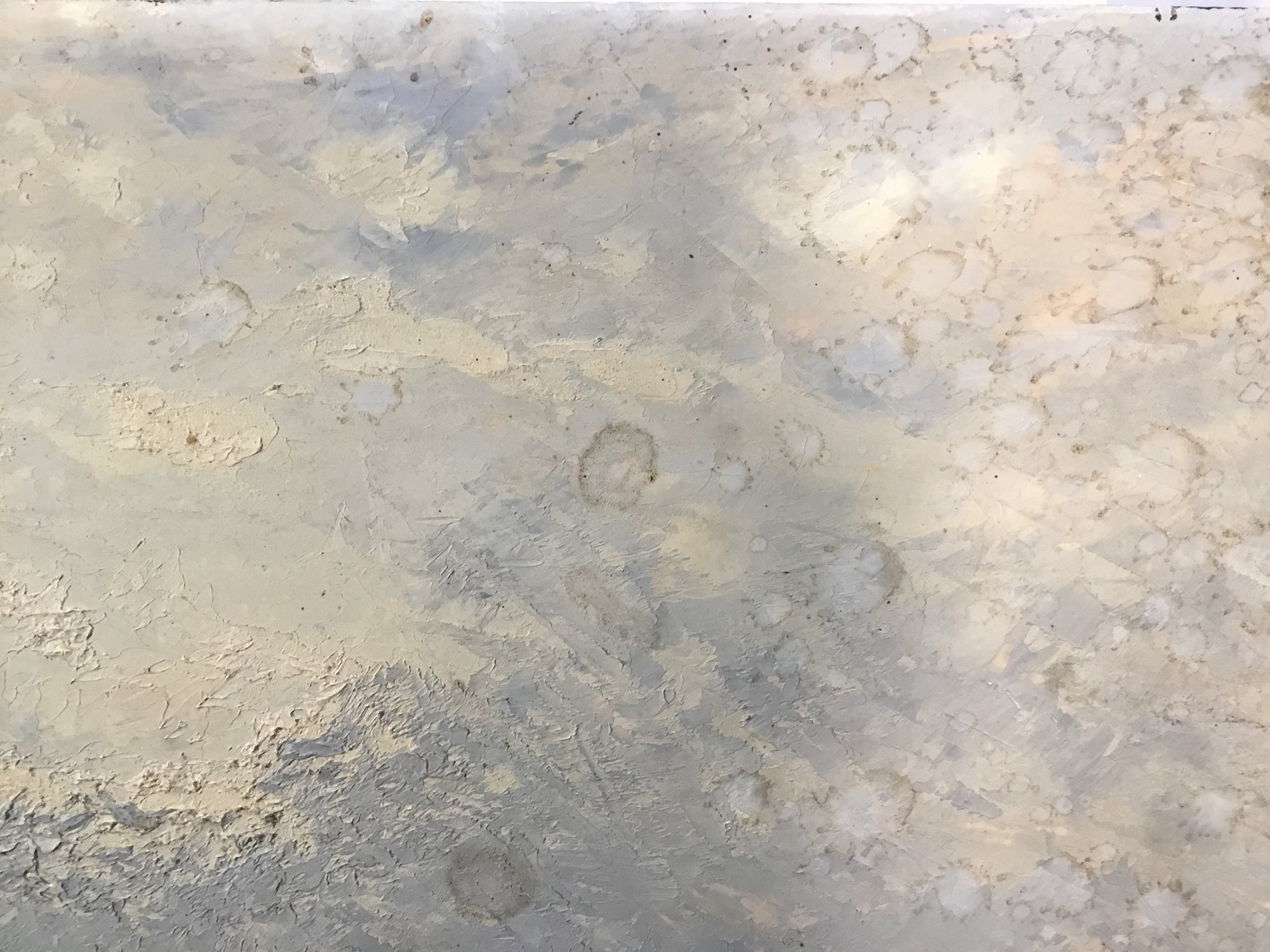 Artwork by Hunter Barr, Unloading the catch, Made of oil on board