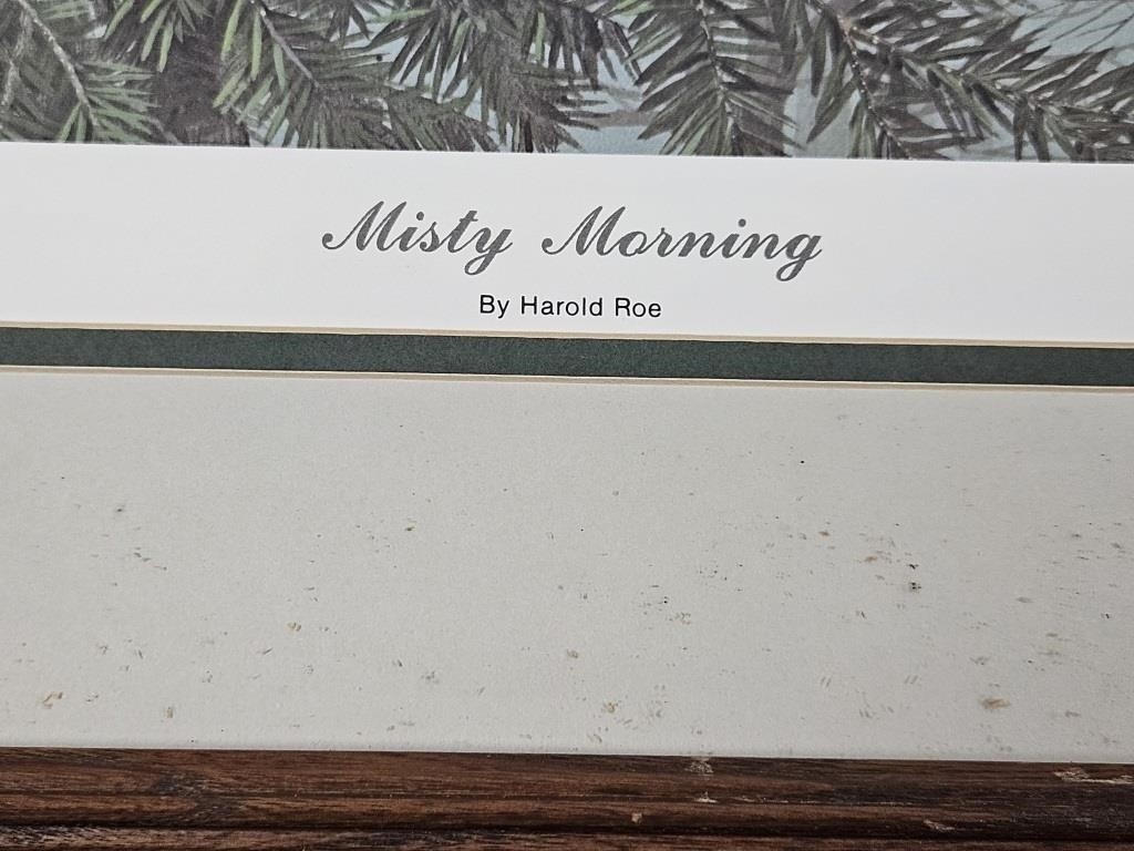 Artwork by Harold Roe, Misty Morning, Made of pencil