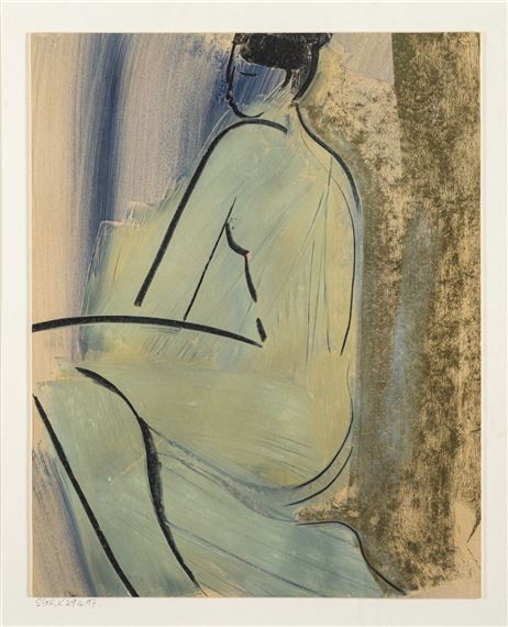 Cool Blue -
Mixed media on board - Mary Stark