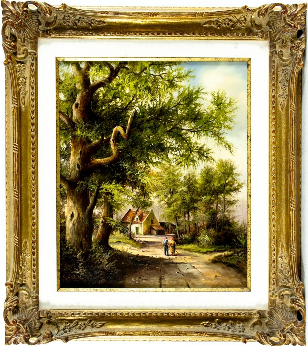 Artwork by Bernd Gagel, Country Landscape, Made of oil on canvas