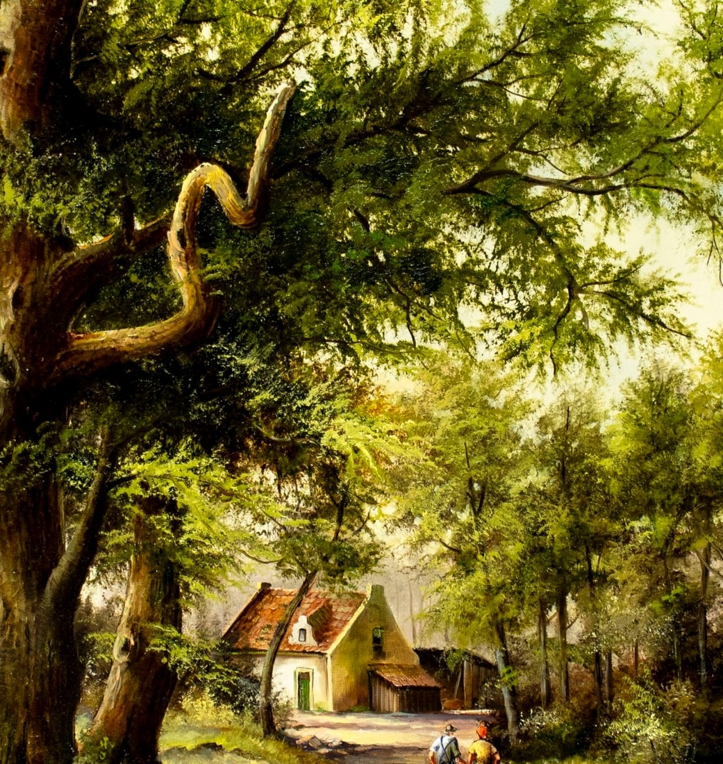 Artwork by Bernd Gagel, Country Landscape, Made of oil on canvas