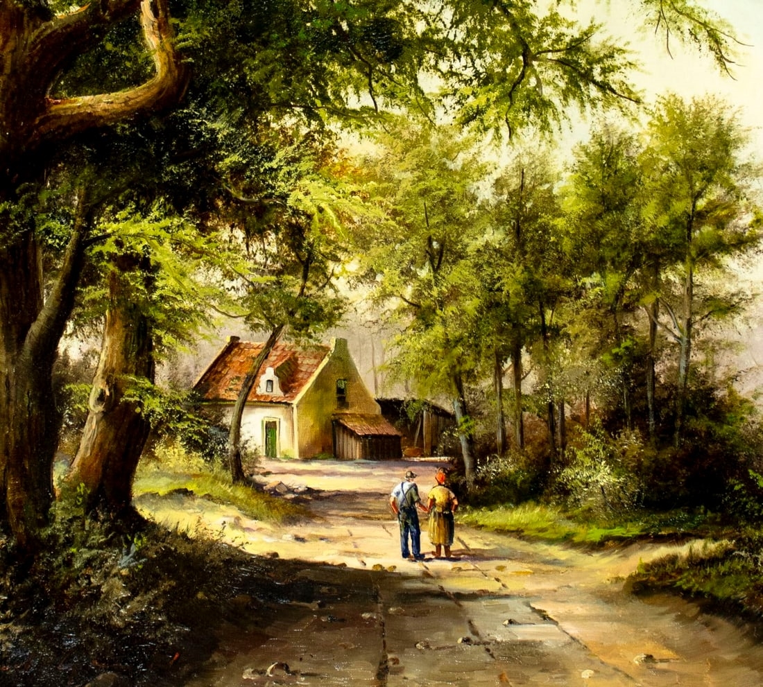 Artwork by Bernd Gagel, Country Landscape, Made of oil on canvas