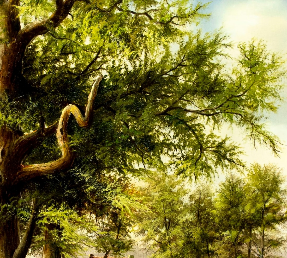 Artwork by Bernd Gagel, Country Landscape, Made of oil on canvas