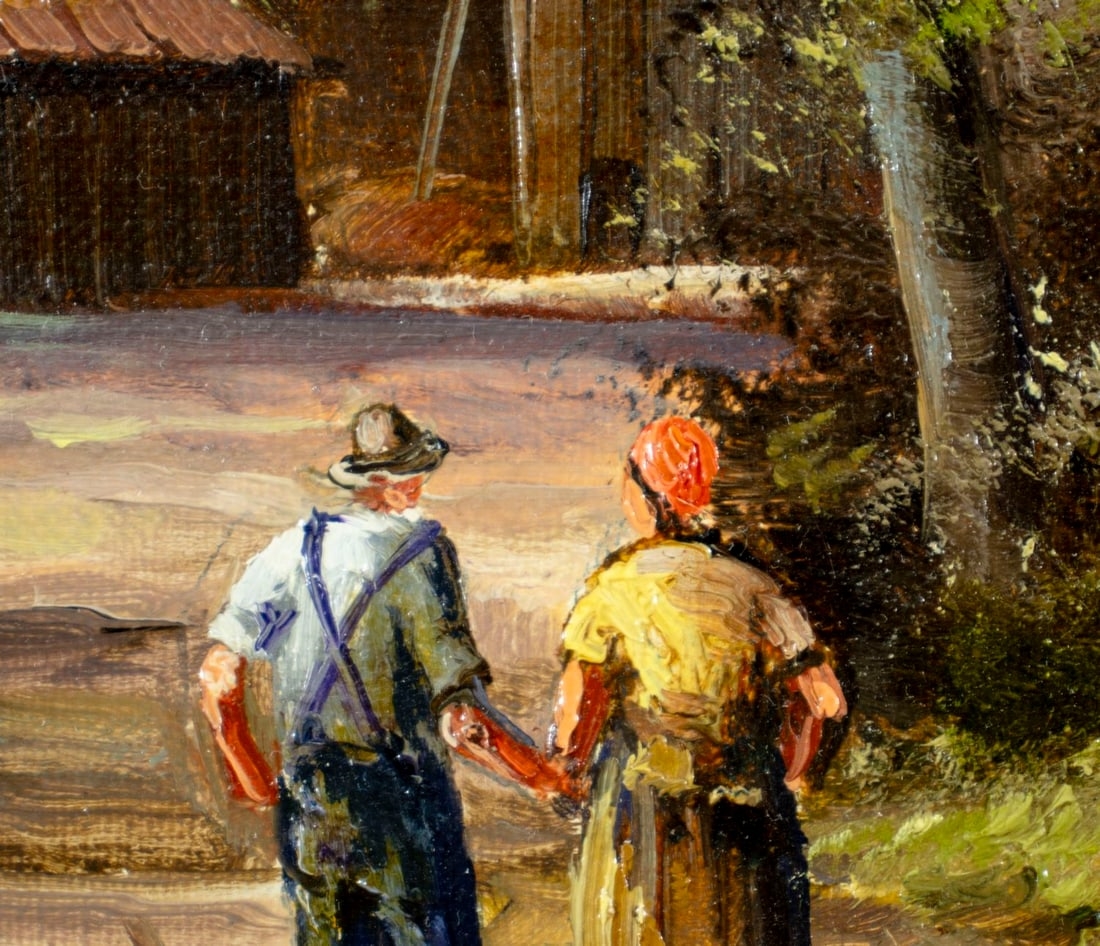 Artwork by Bernd Gagel, Country Landscape, Made of oil on canvas